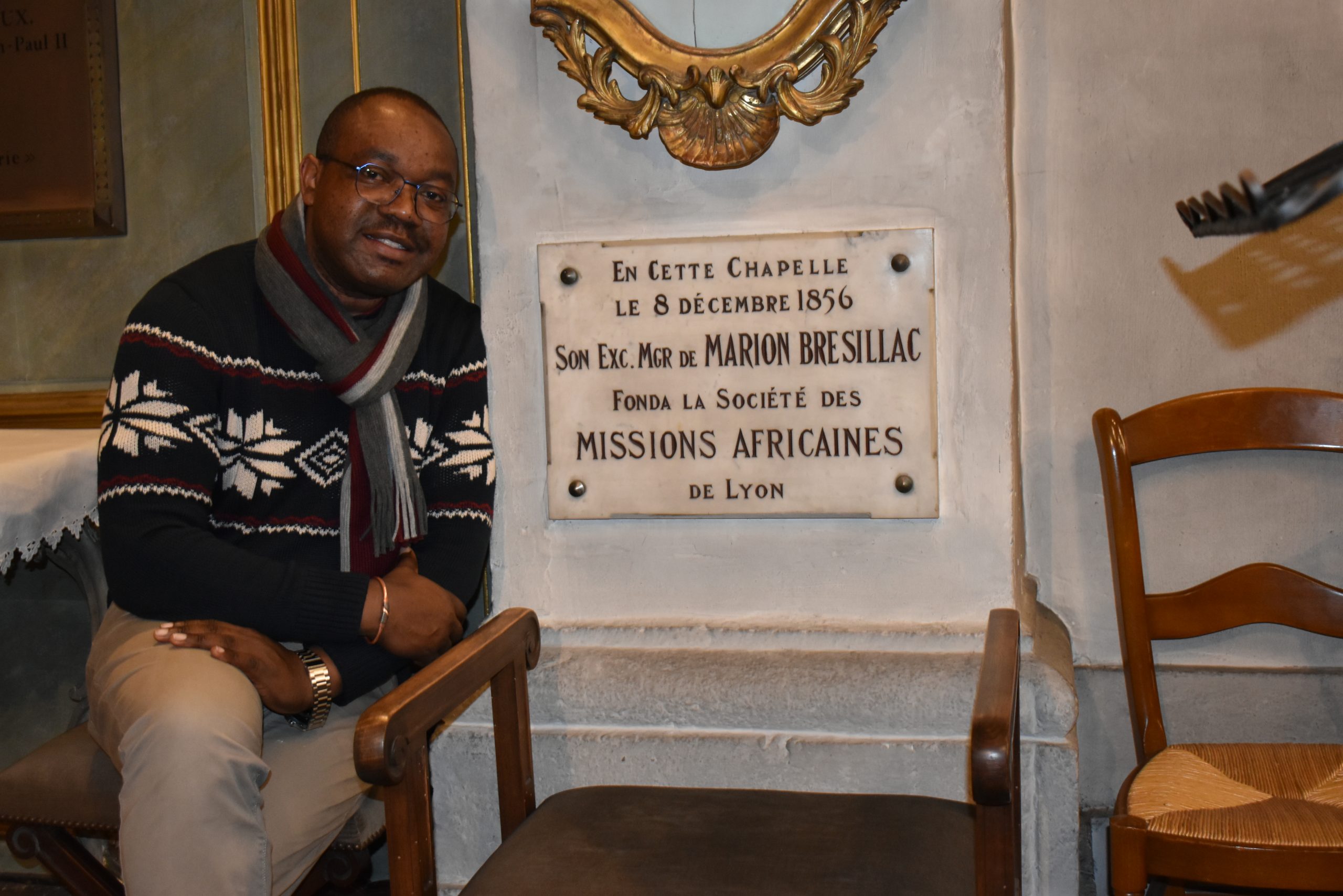 Fr. Dominic Wabwireh at the Basillica of Our Lady of Fourvière in Lyon, January 31, 2025.